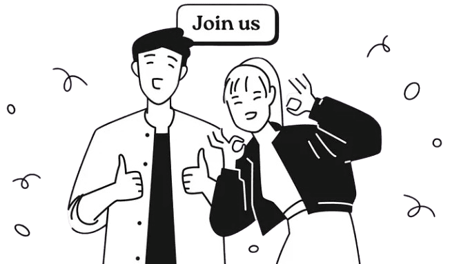 Join Us Cartoon